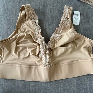 Soma Embraceable wireless unlined xl tan bra